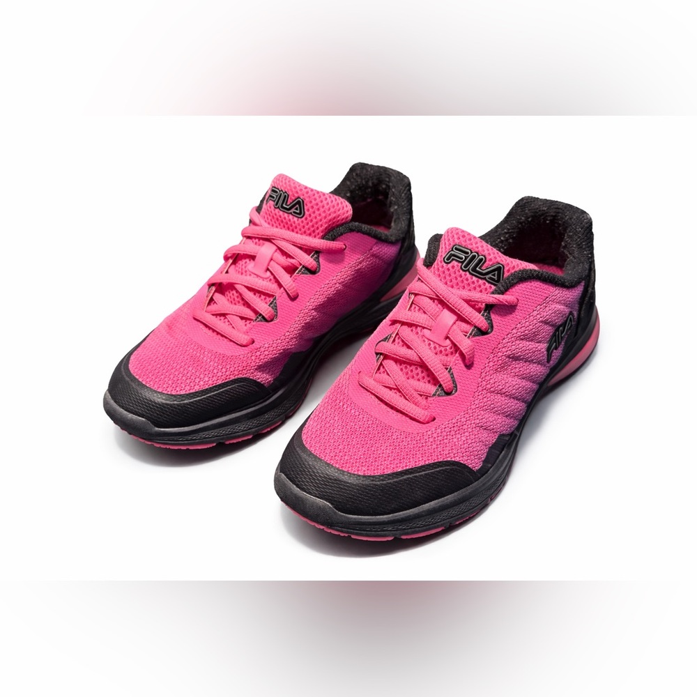 FILA Women’s Pink & Black Athletic Sneakers Lightweight Running Shoe size 8
